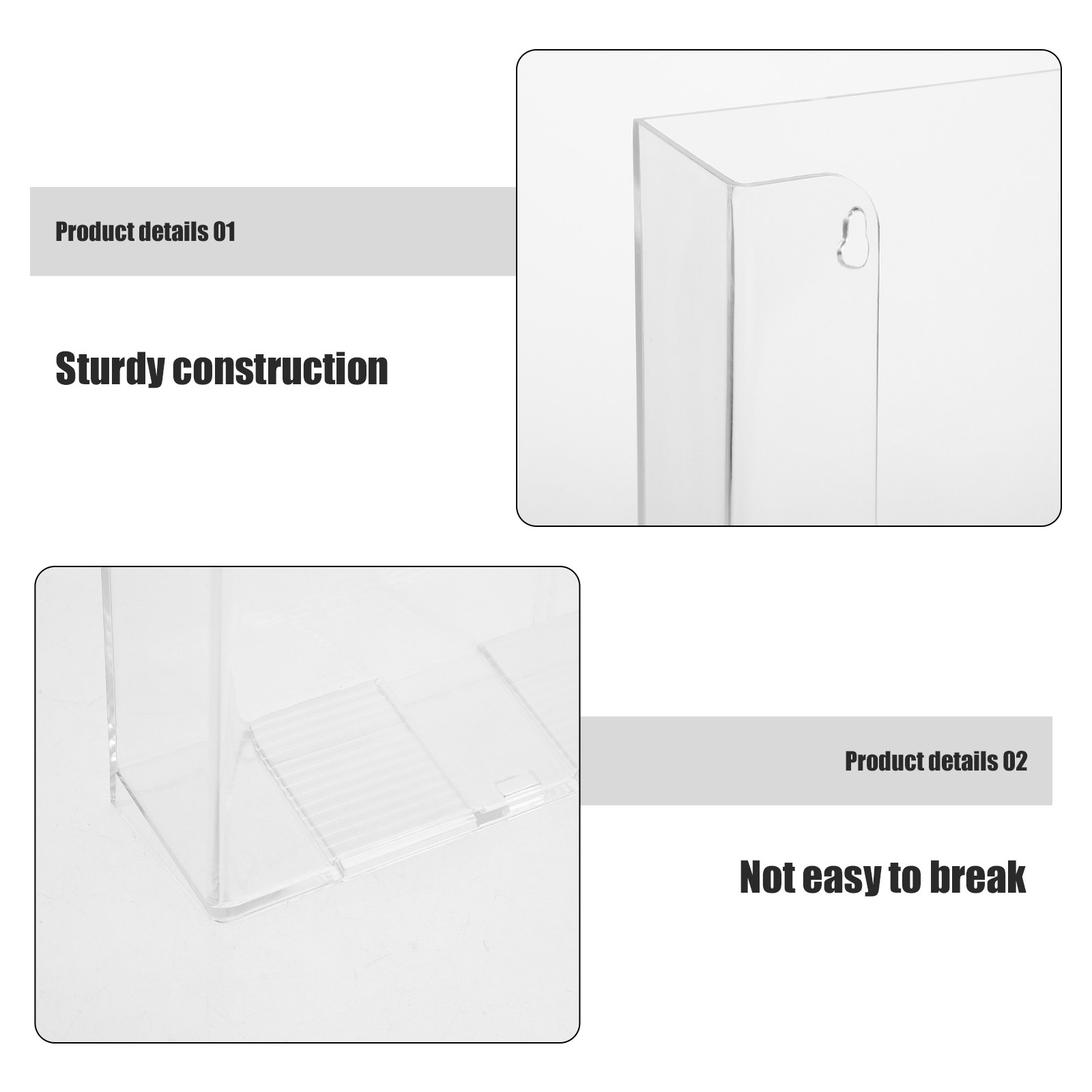 Clear Acrylic Wall Mounted Fil - огляд і ціна Magazine Holder Rack