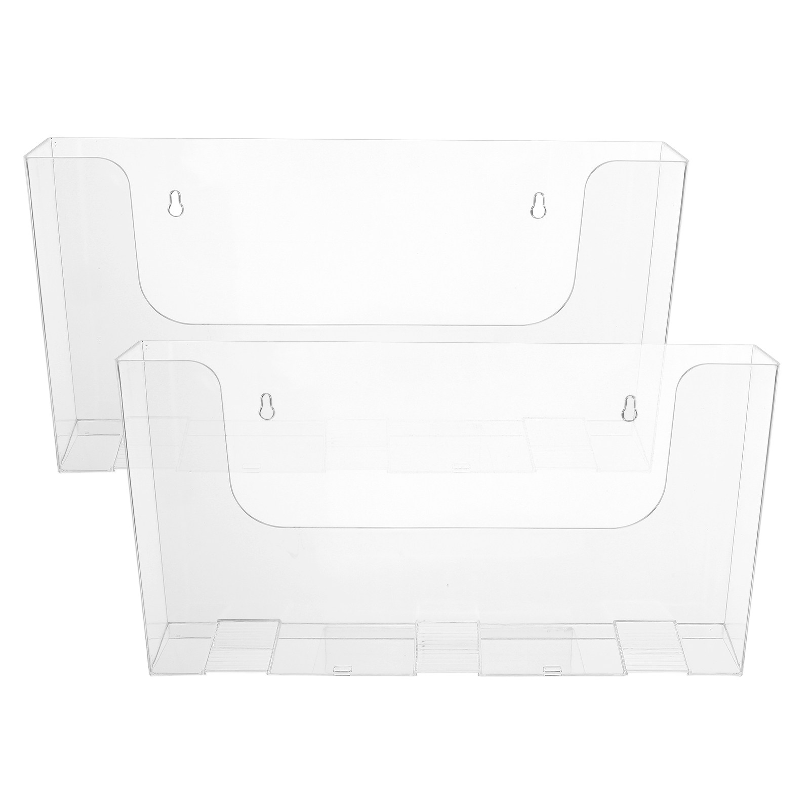 2Pcs Wall File Holder Acrylic  - огляд і ціна Magazine Holder Rack