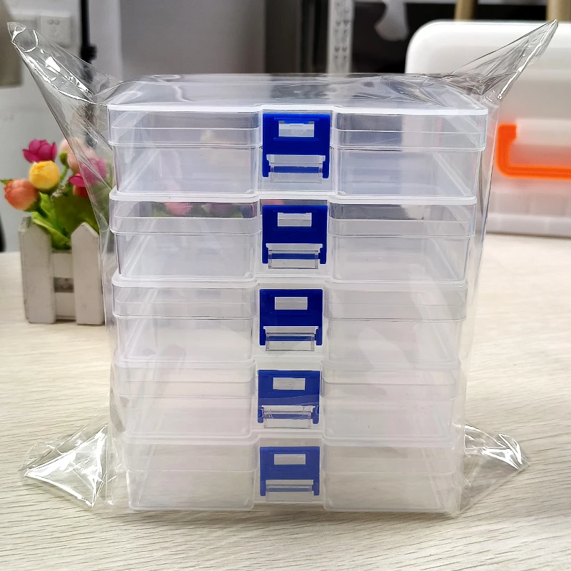 5 transparent plastic storage  - огляд і ціна Card Index Box