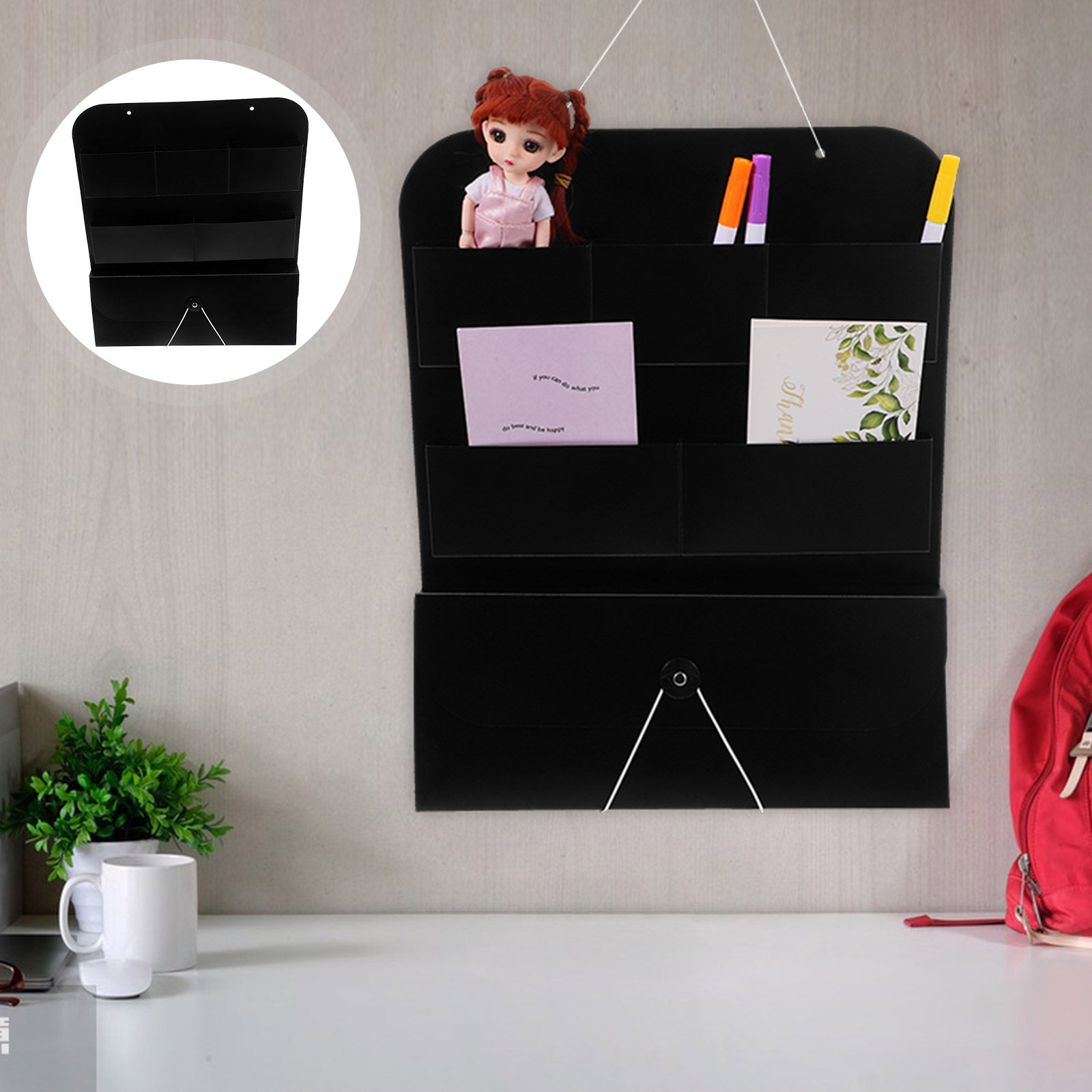 Hanging Wall File Organizer PP - огляд і ціна Magazine Holder Rack