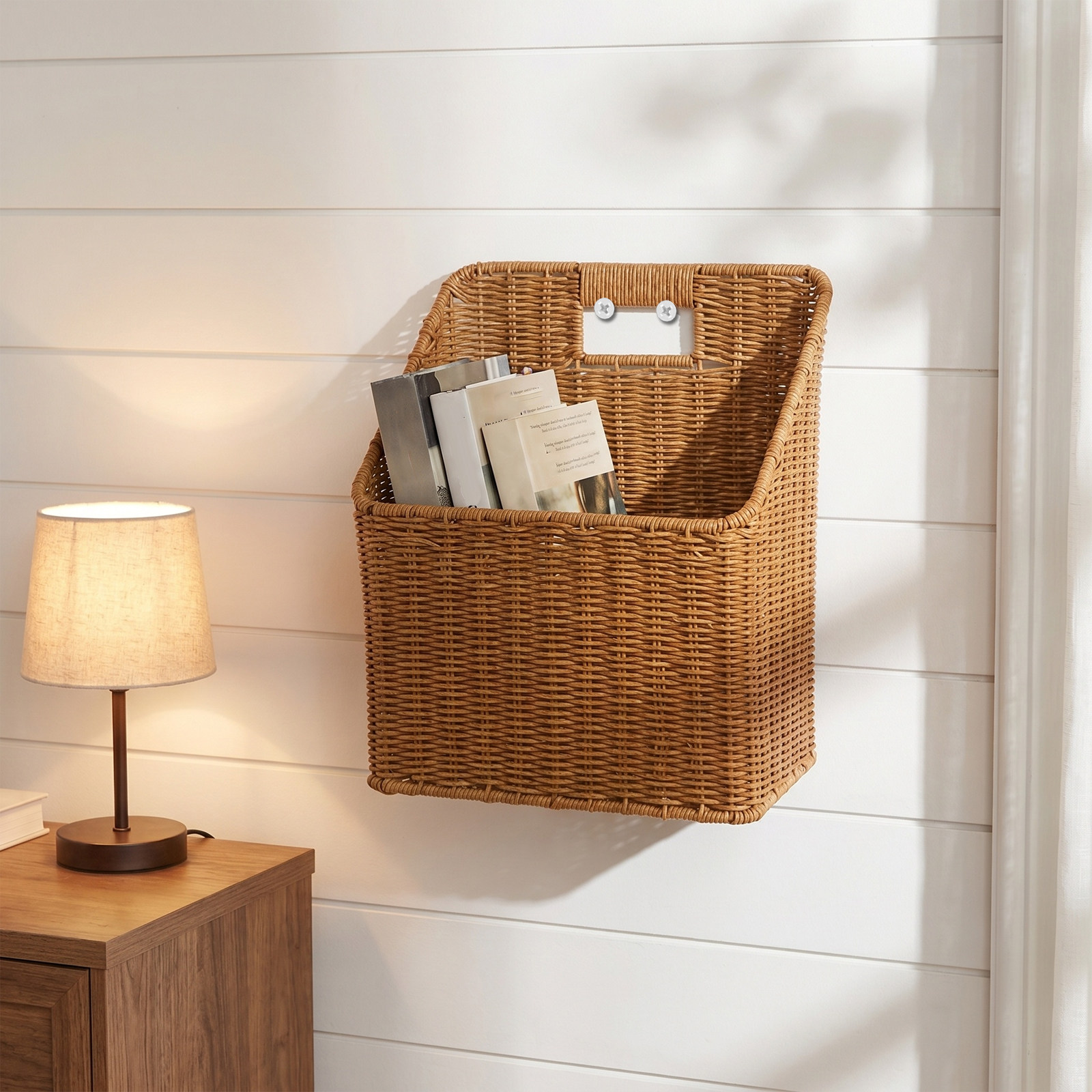 Synthetic Imitation Rattan Wov - огляд і ціна Magazine Holder Rack